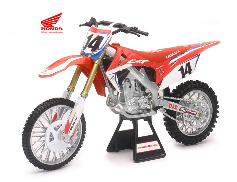 NewRay Model Die Cast Hrc Team CRF 450 R, Cole Seely #14, Red, Scale 1:6, Newray 49603