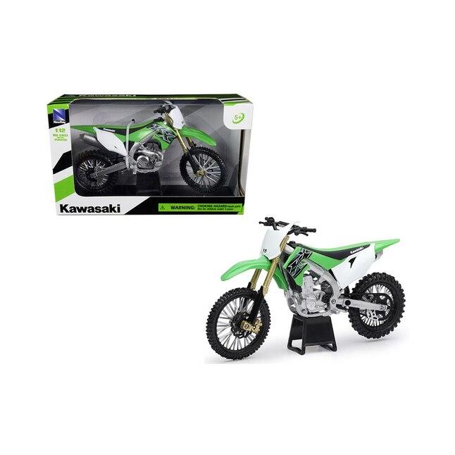 NewRay Model Die Cast Kawasaki KX 450 F, Green and Black, Scale 1:12, Newray 58103