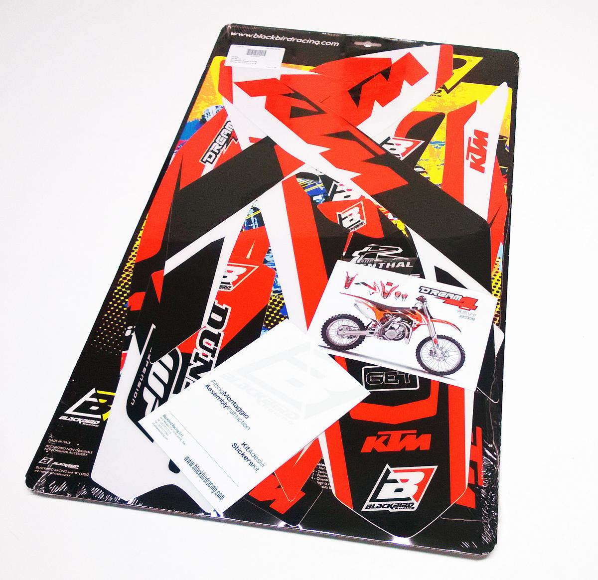 Blackbird Graphics 2013-17 SX85 KTM Dream-4 Decal, Kit Blackbird 2539n