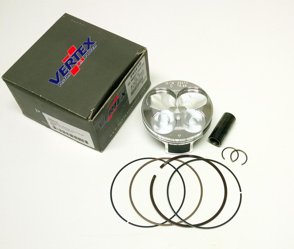 Vertex Piston Kit Vertex 77.0 B Hc Yamaha WR/YZ 250 19-22, Vertex 24381b Hc Compr 14,7:1