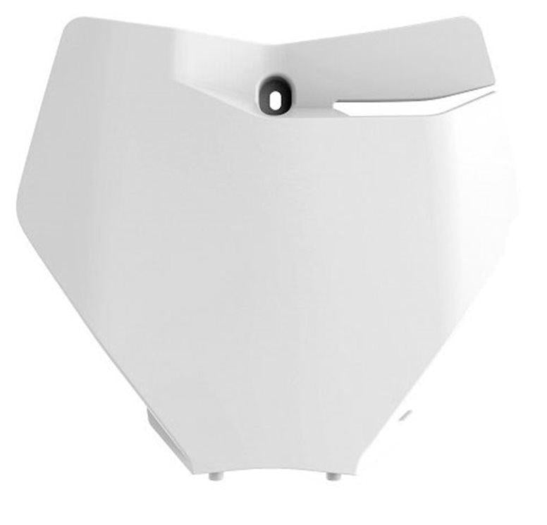 Mazzucchelli Front Number Plate 2019-22 KTM SX/SX-F, White, Polisport 8666400002, 79108007000ab, 79108007100ab