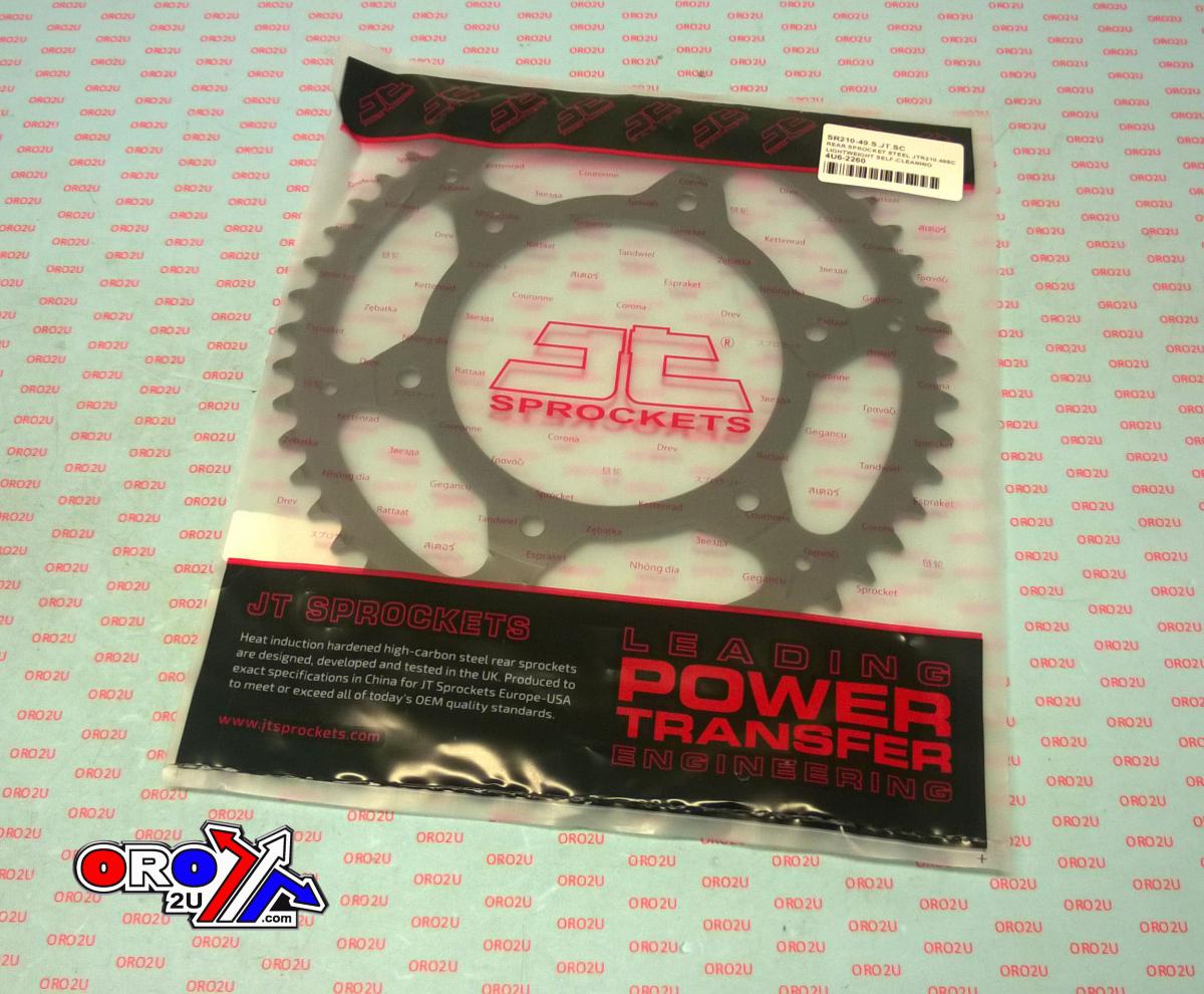 JT Rear Sprocket Steel JTR210.49sc, Lightweight Self-cleaning