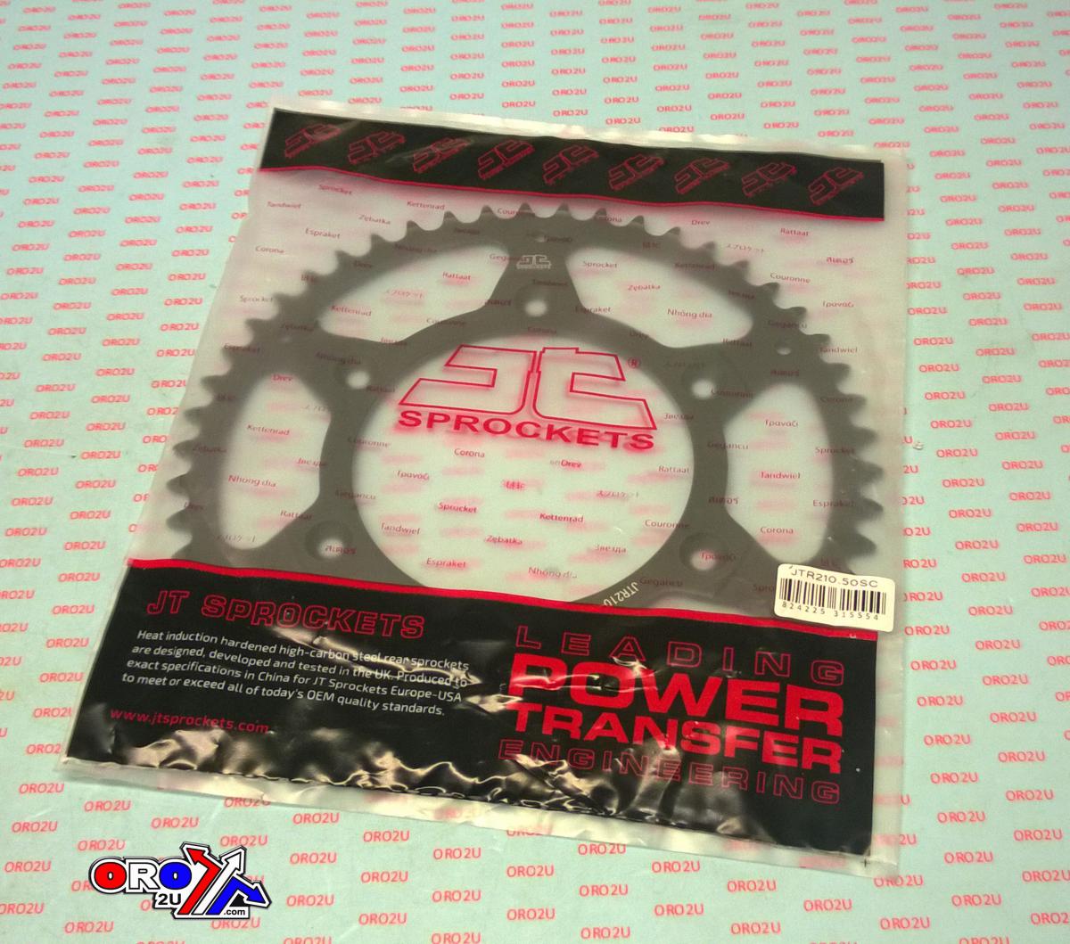 JT Rear Sprocket Steel JTR210.50sc, Lightweight Self-cleaning