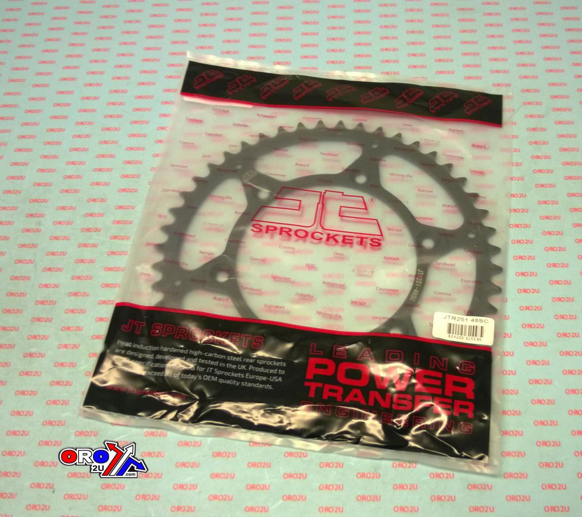 JT Rear Sprocket Steel JTR251.48sc, Lightweight Self-cleaning, SR251-48