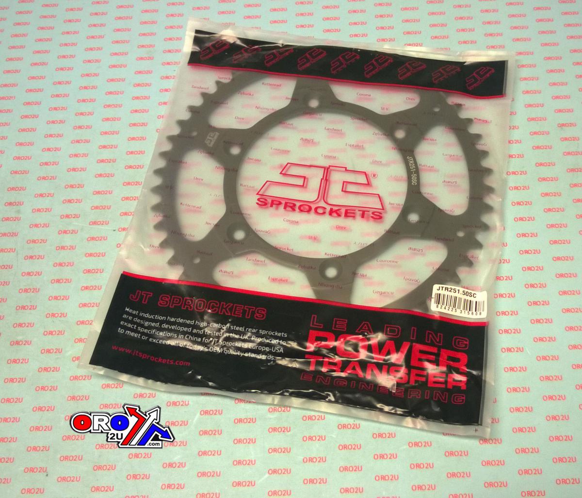 JT Rear Sprocket Steel JTR251.50sc, Lightweight Self-cleaning