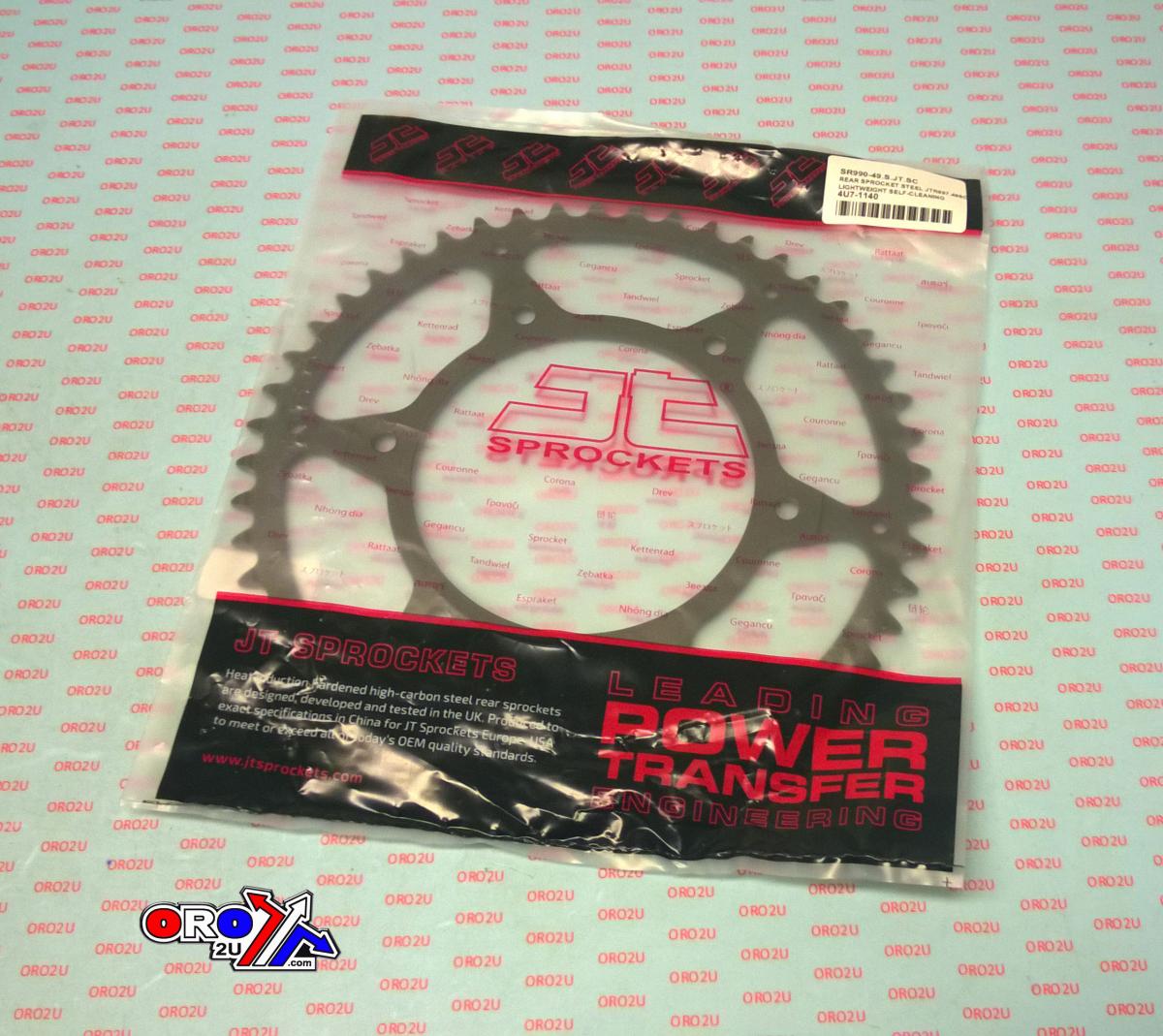 JT Rear Sprocket Steel JTR897.49sc Jt, Lightweight Self-cleaning, JTR897.49 SR897-49