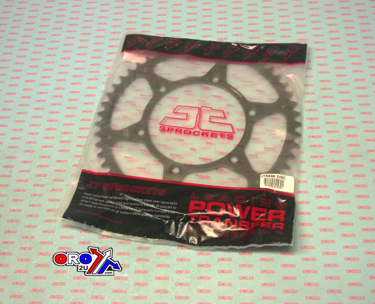 JT Rear Sprocket Steel JTR808.51sc Jt, Lightweight Self-cleaning, JTR808.51sc, Jtr80851sc
