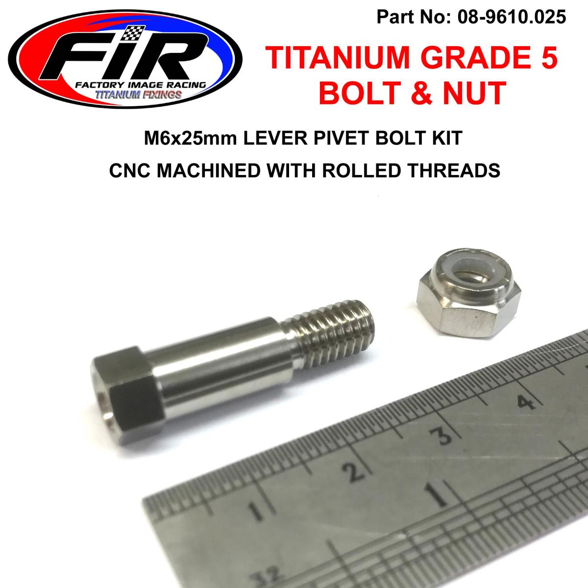 FIR Titanium Gr5 Pivot Bolt Kit Yam, Kaw 92153-0807 / Yam 90109-06034