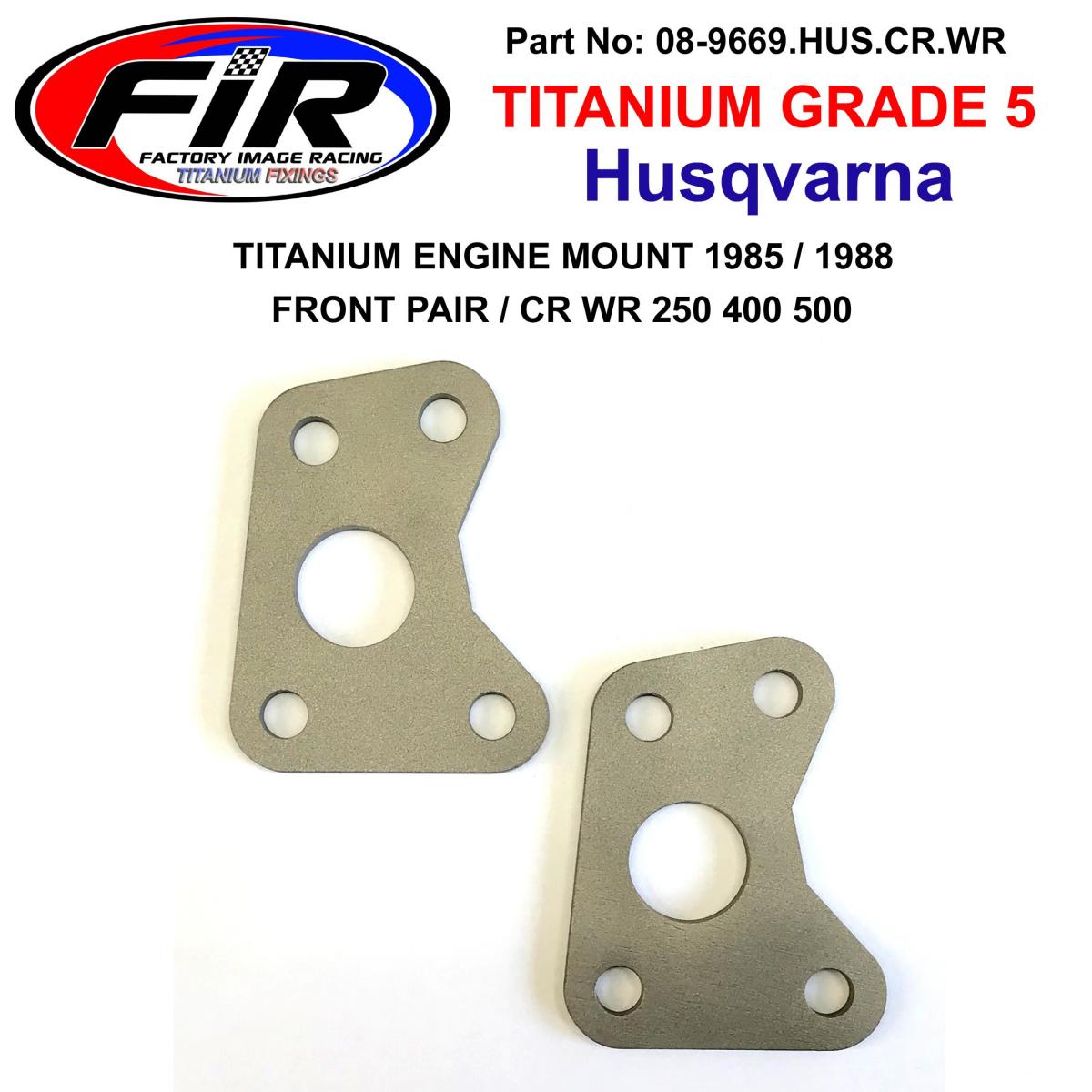 FIR Titanium Engine Mount 1985 / 1988, Front Pair / CR WR 250 400 500, 15-11-253-01 / 151125301