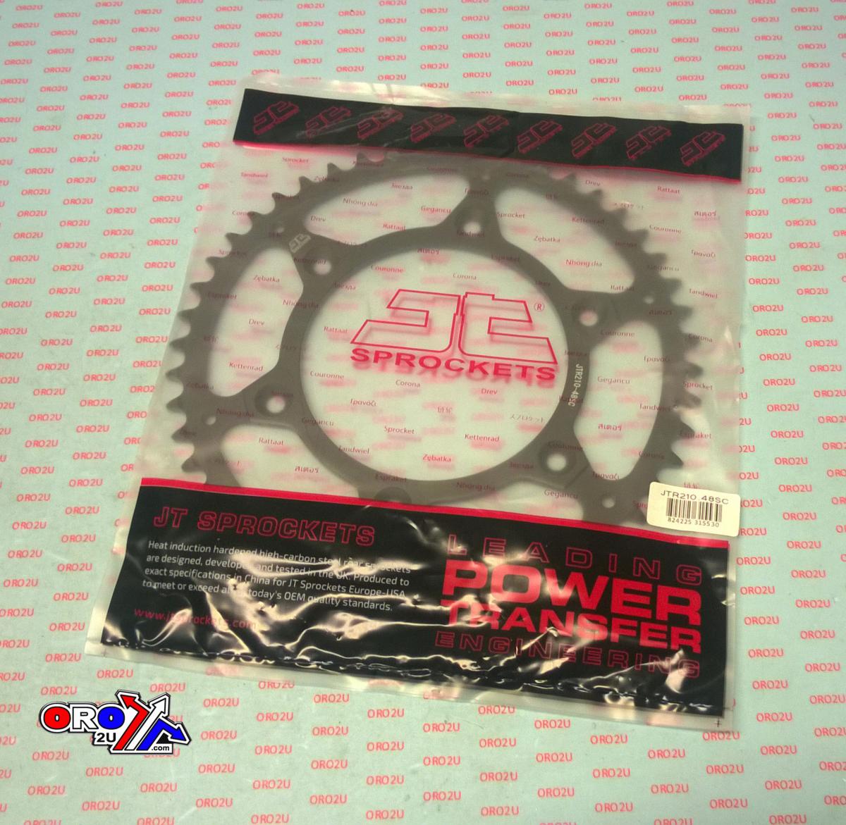 JT Rear Sprocket Steel JTR210.48sc, Lightweight Self-cleaning