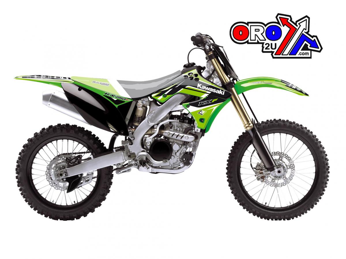 Blackbird Graphics 09-12 KXF250 Dream 4 Graphic, Blackbird Decal Kit 2418n