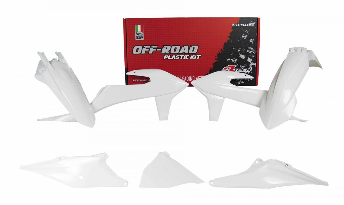 Rtech Plastics Plastic Kit/5 2020-23 EXC/EXC-f White, Rtech R-kitKTM-bn0-420