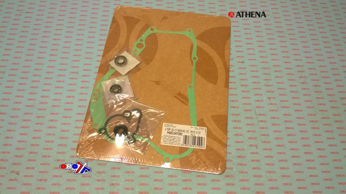 Athena Water Pump Gasket Kit RM 125 01-03, Athena P400510475002 Suzuki with Bearing