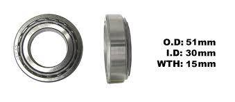 All Balls Racing Bearing Taper 30x51x15.2 Open, 99-3510 / 91015-kz4-701, H-be-101, !!! for Kits !!! 99-3510