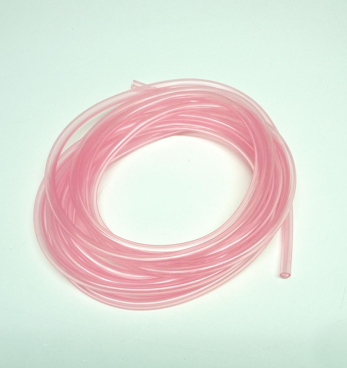 FIR Clear Red Breather Pipe Hose 5mm, Roll 5m