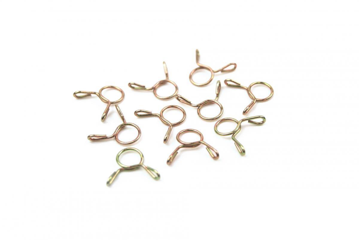 FIR HOSE CLAMP / CLIP ID: 7mm PACK 10, ID RANGE 7MM -8.5MM