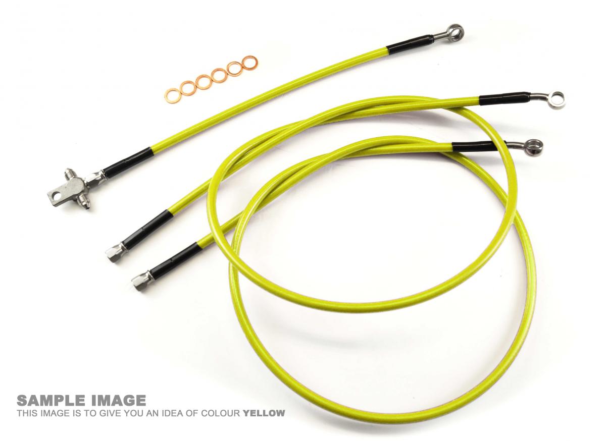 FIR Hose Front Brake Kit/3 Yel +2 Yamaha Yfz 350 Banshee 90-06