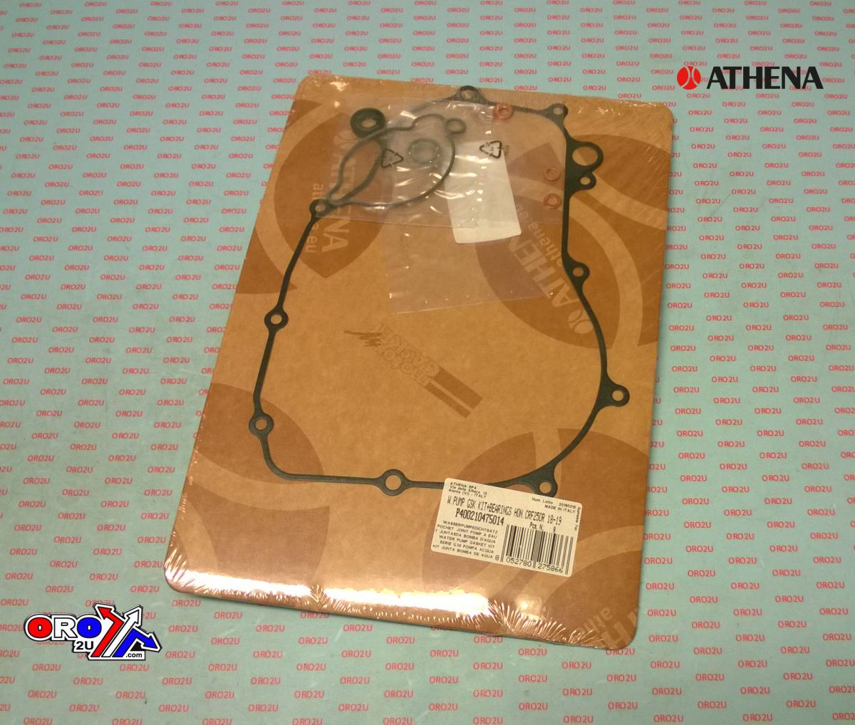 Athena Water Pump Gasket Kit CRF 250/300 18-23, Athena P400210475014 Honda with Bearing