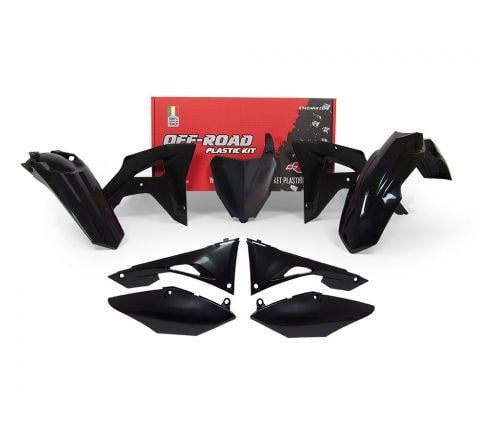 Rtech Plastics Plastic Kit 6pc CRF250RX 19-21, CRF450RX 19-20, Black Rtech R-kitcrf-nr0-601