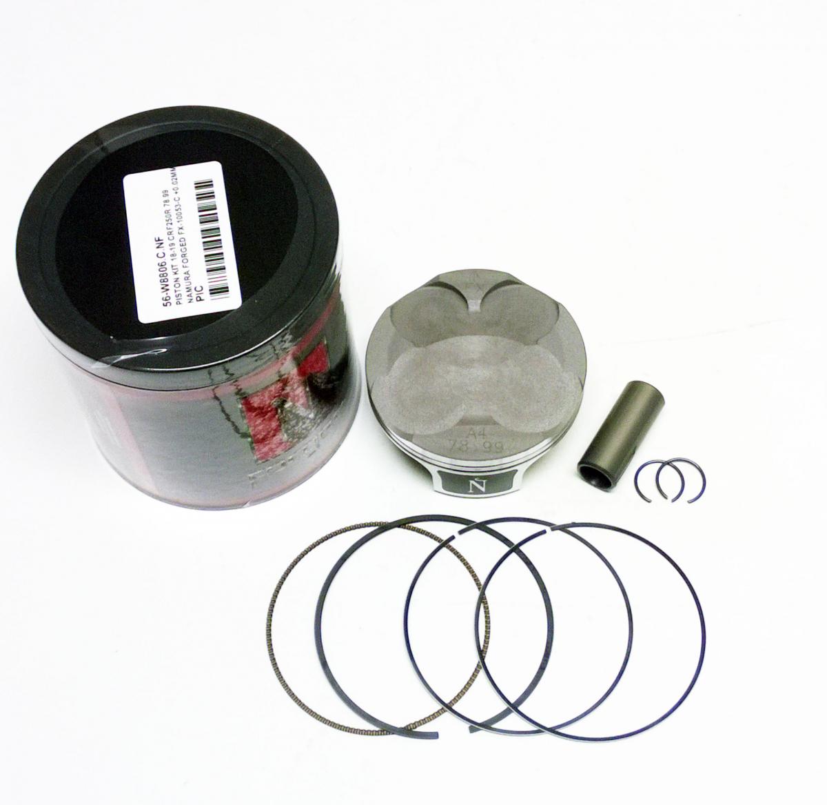 Namura Technologies Piston Kit 18-19 CRF250R 78.97, Namura Forged FX-10053 Std