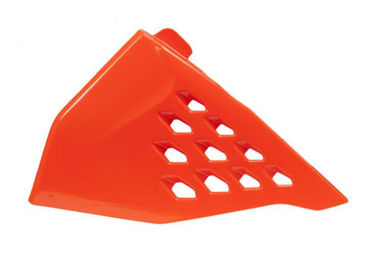 Rtech Plastics Vented Air Box Side Panel 2019-22 KTM SX/SX-F, Orange, Rtech R-fiKTMarsx99, EXC/EXC-f/XC-w/XCF-W 2020 Oem Colour