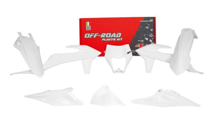 Rtech Plastics Plastic Kit/6 2020-23 EXC/EXC-f White, Rtech R-kitKTM-bn0-520