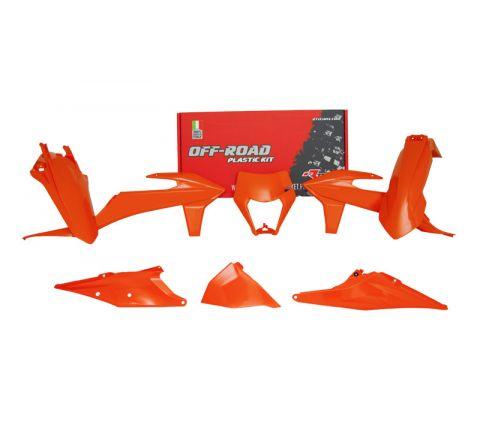 Rtech Plastics Plastic Kit/6 2020-23 EXC/EXC-f Orange, Rtech R-kitKTM-ar0-520