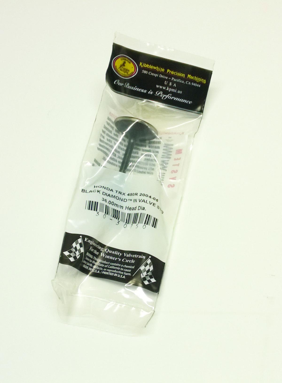 Kibblewhite Valve Intake 14711-hp1-670, Honda TRX450R 04-05 30-30750, 14751-meb-670