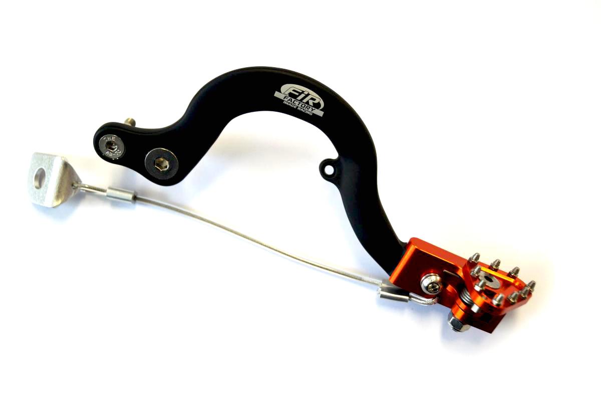 FIR Brake Pedal KTM 50 09-19 Bk/org, Fir Asb-082f Black Orange, 45213050000