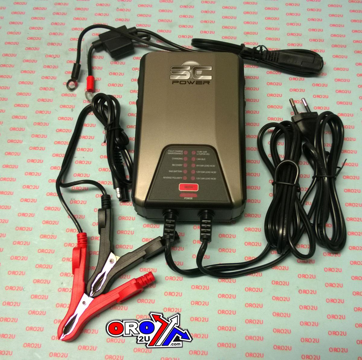 Landport Batteries SC38 Battery Charger 6v 12v Lead Lithium Battery Charger 3,8a, !!!*** Eu Socket ***!!! Ps SC38