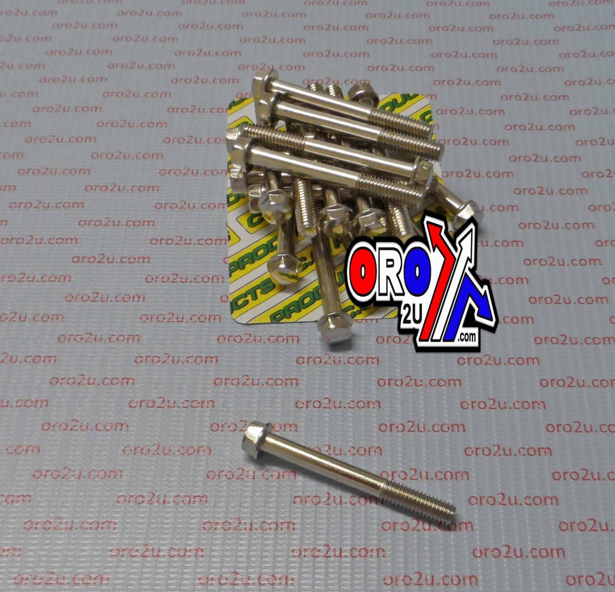 CC Products M6 X 50mm Flange Bolt, Pack of 20, 8mm Hex