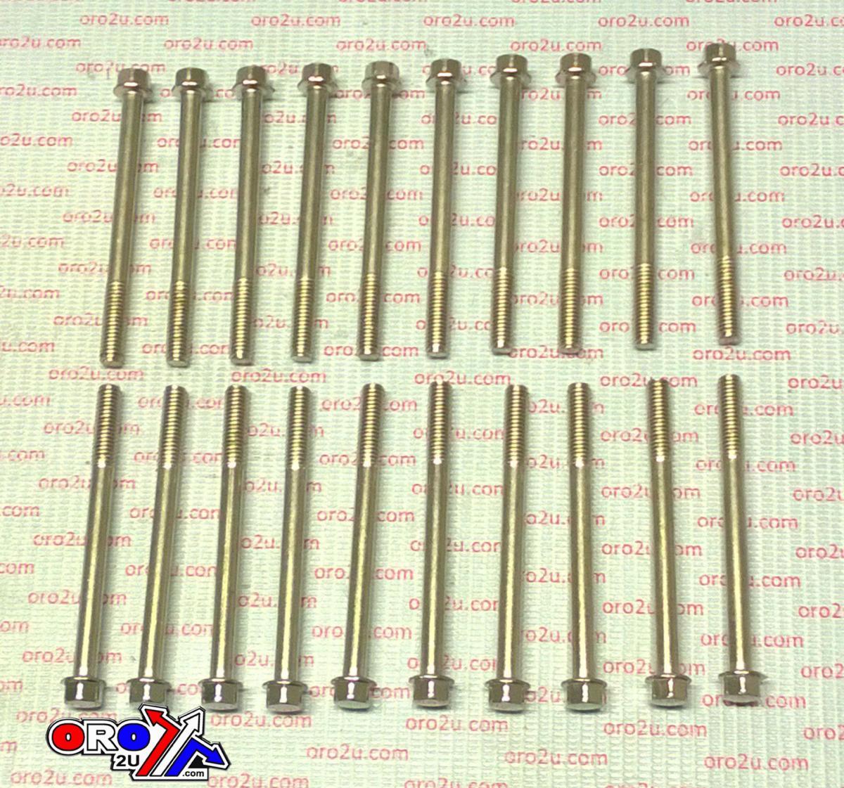 C.C. PRODUCTS M6 x 70mm FLANGE BOLT, PACK OF 20, 8mm HEX