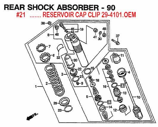 K-Tech Suspension Rcu Reservoir Cap Clip Showa 'a' Kit 2018, 52452-ks7-831, HKA42-366-y