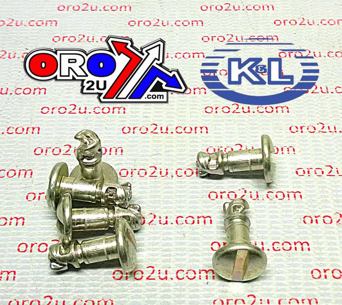 K&L Supply Slotted Head Fastener 6 X 13mm, Dzus (6pk) 33-9746, Tools Road