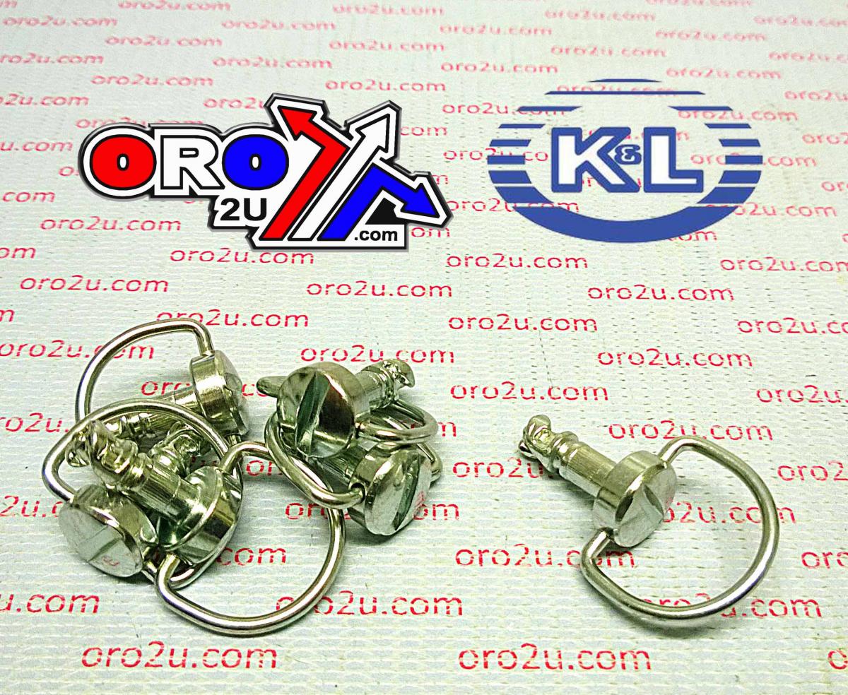 K&L Supply D-ring Fastener 6x13mm (6pk), Dzus, 33-9747, Tools Road