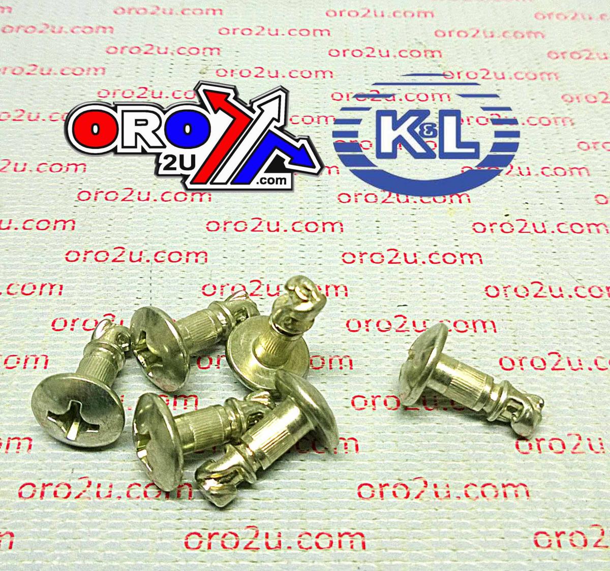 K&L Supply Phillips Head Fastener (6pk), Dzus, 33-9748, Tools Road