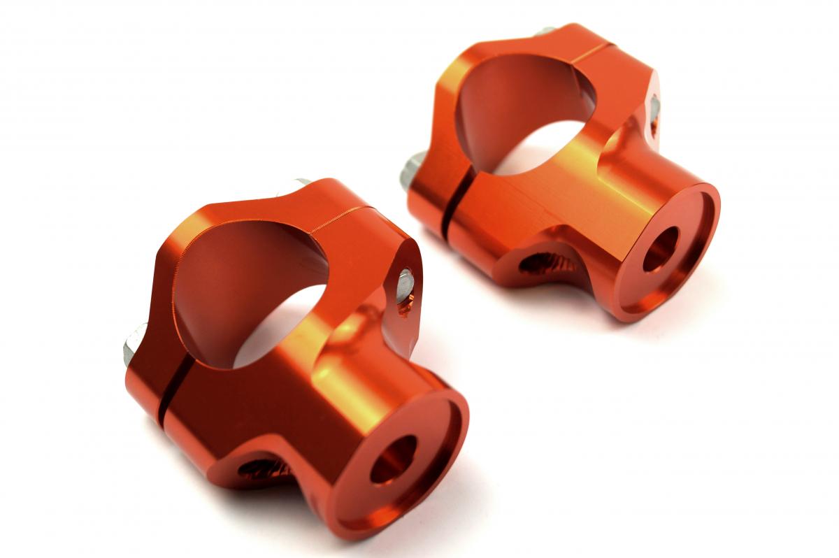 FIR 28.6 Bar Mounts KTM Husq, Asbrk-22 Orange, 79001039136 0032100356s 79001038000