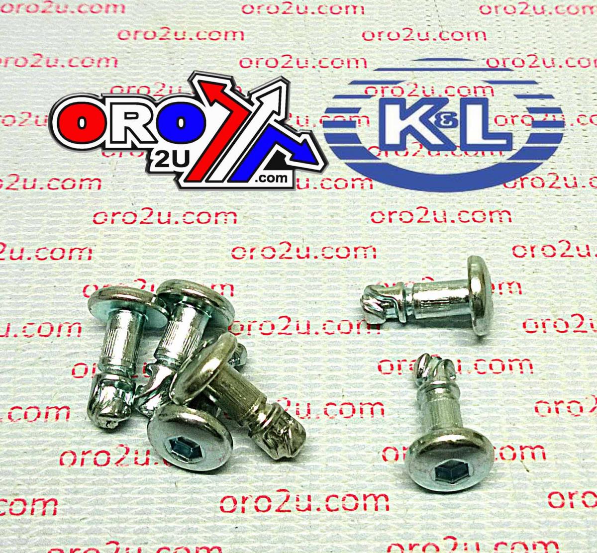 K&L Supply Allen Head Fastener (6pk), 6 X 13mm/4mm, Dzus 33-9749, Tools Road