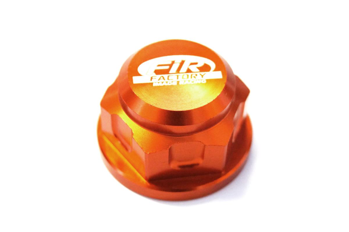 FIR KTM Husq Rear Spindle Nut EXC FE/TE, Fir Asaxn-01, Alloy Orange, 50310099000