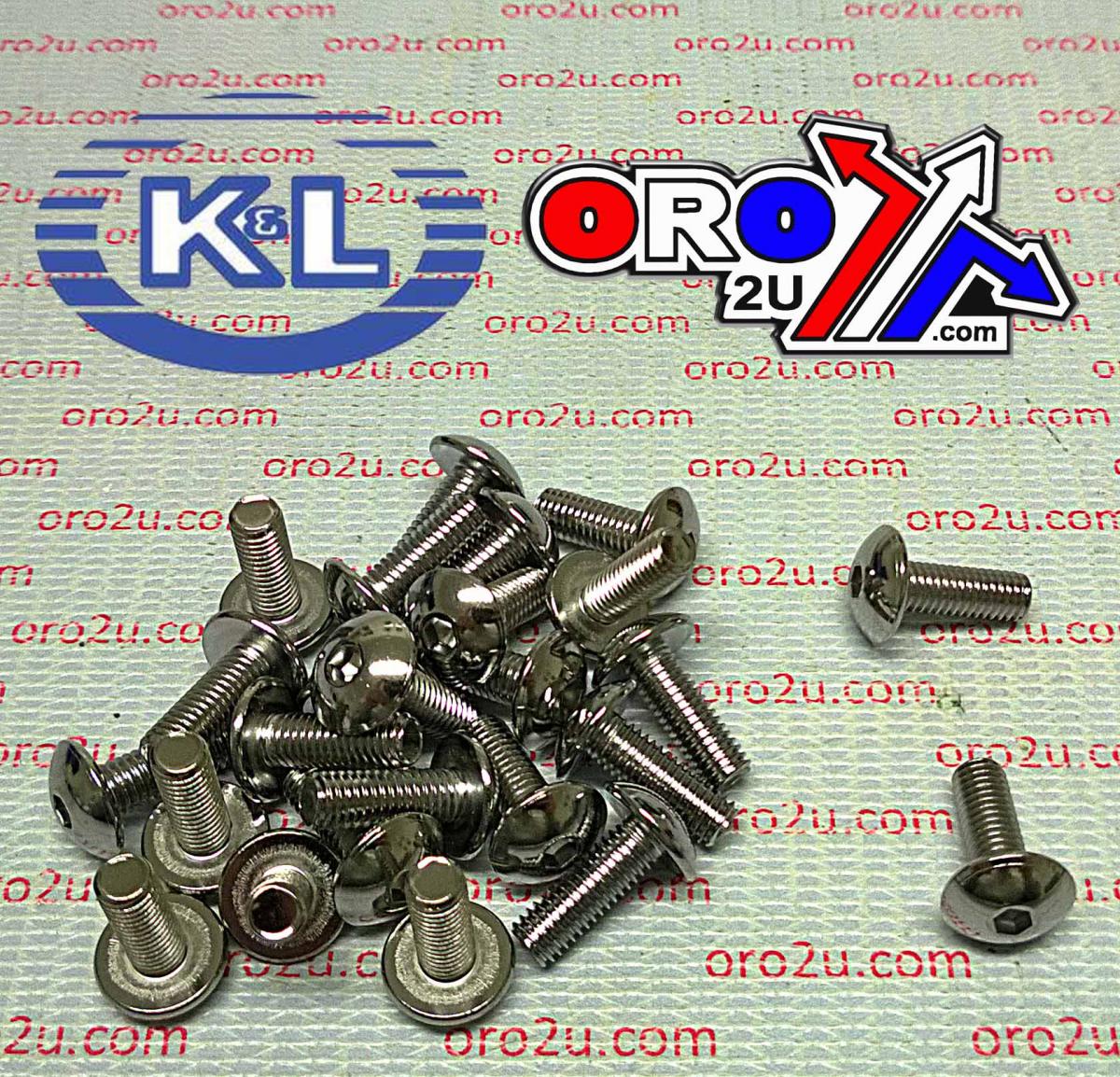 K&L Supply Oval Head Allen Bolt 5x14mm, 33-8290, 09139-05042 / 09139-05022, Road Tools