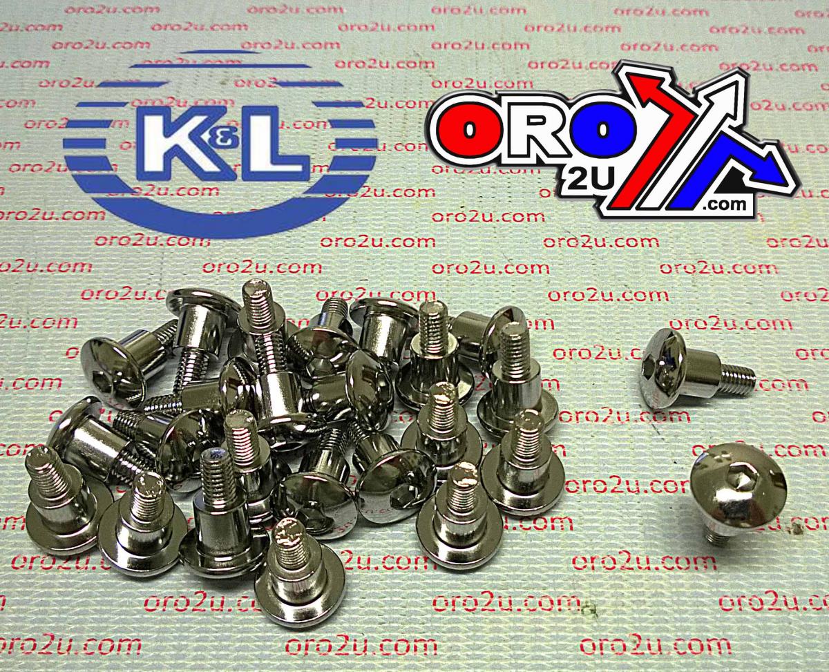K&L Supply Oval Head Allen Bolt 5x16 Pack/25, with Shoulder 33-8295, Road Tools 09139-05055