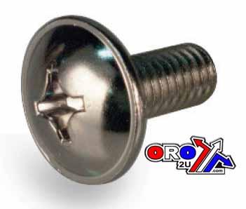 K&L Supply Chrome Oval Head Phillips 6x12 Pack 25, Kawasak 33-7857, Tools Road