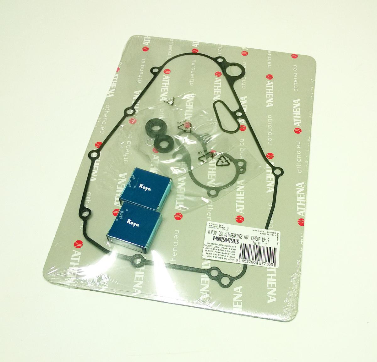 Athena Water Pump Gasket Kit KX 450 19-25, Athena P400250475016 Kawasaki with Bearing