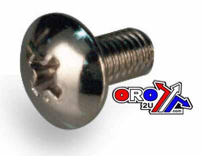 K&L Supply Chrome Oval Head Phillips 5x10 Pack/25, Yamaha Suzuki, 33-7853 Tools Road