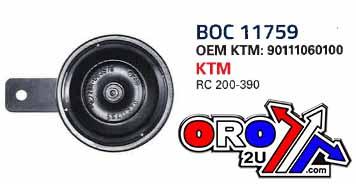 DZE Electrics Horn KTM 125-200, Dze Boc 11759-01 11759, 90111060100