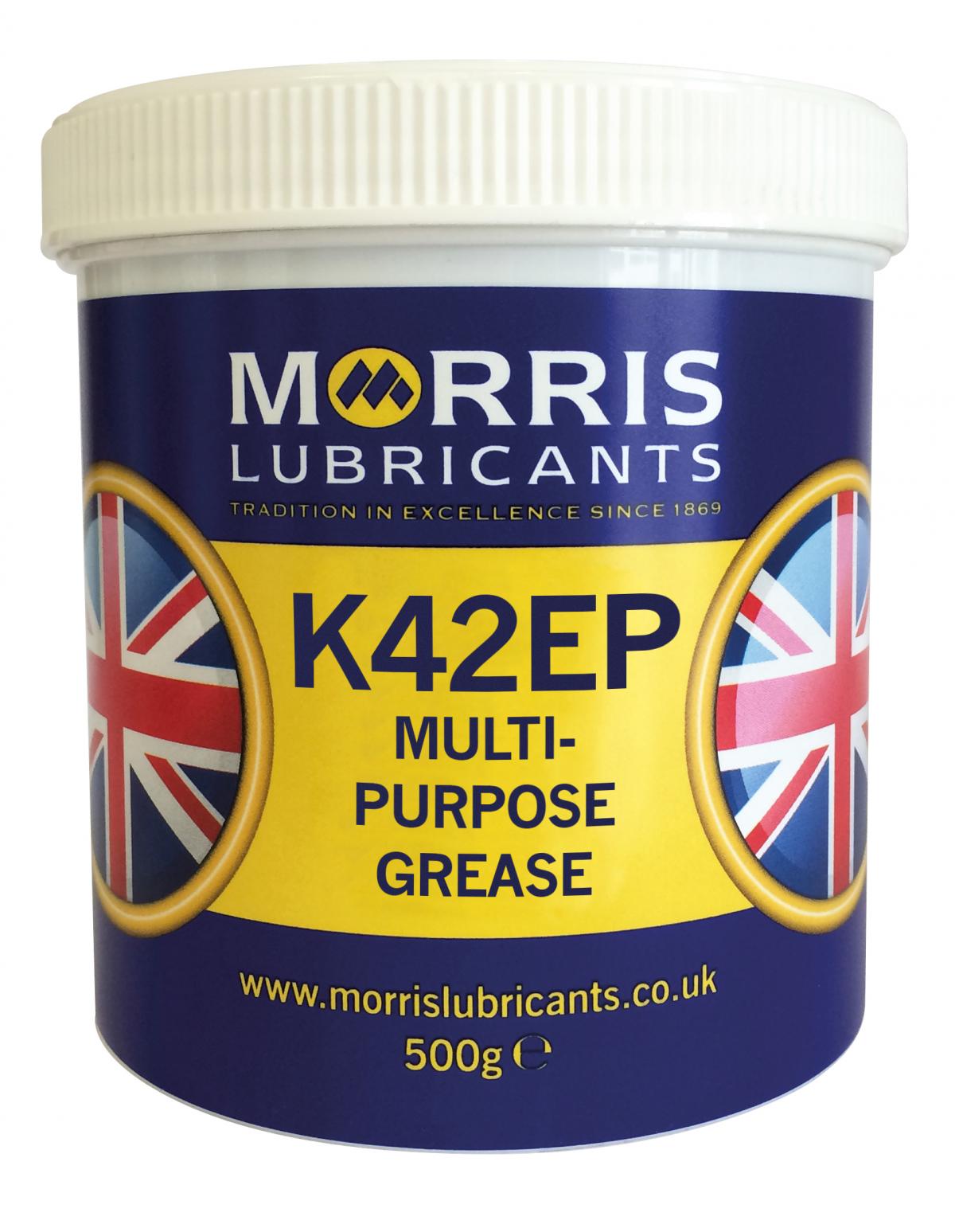 Morris Lubricants 500g K42 Ep Grease Workshop Tub Morris