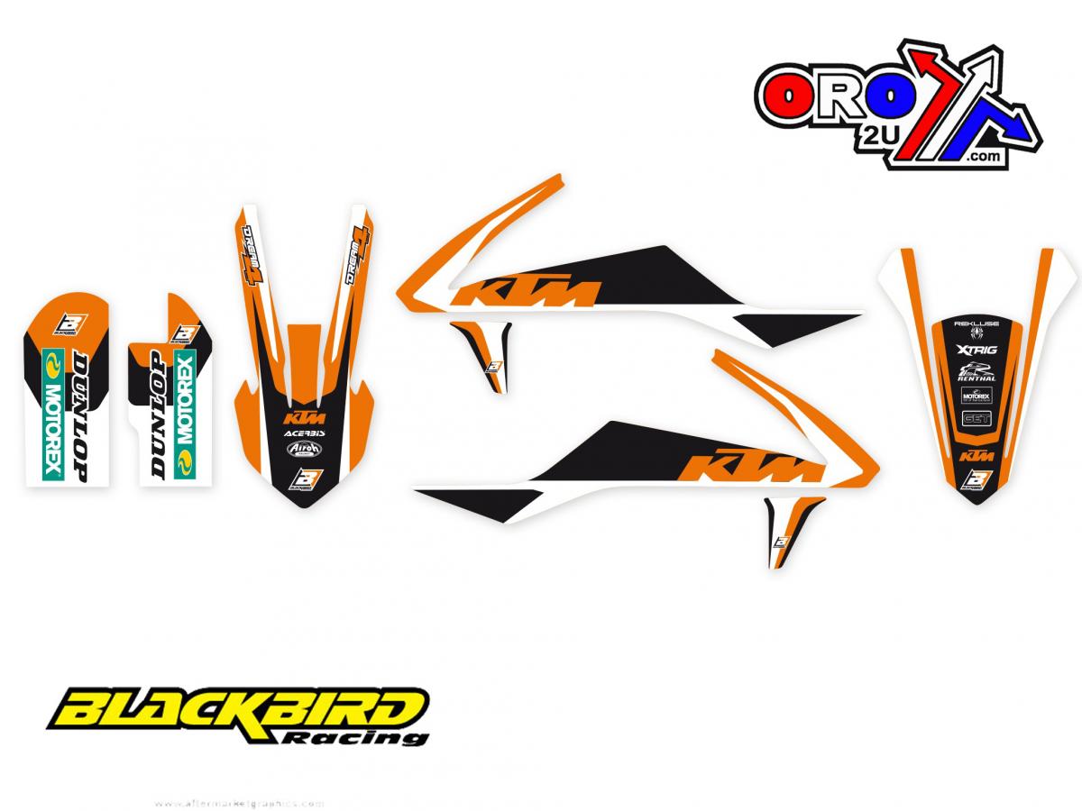 BLACKBIRD SX 50 KTM 16-22 DREAM 4, BLACKBIRD DECAL KIT 2542N