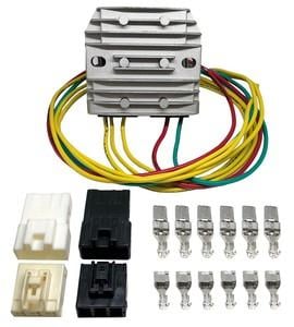 DZE Electrics Regulator 12v / 50a 5 Wire Univeral, Dze 02449-04 Reg 2449 Mosfet Tree Phase