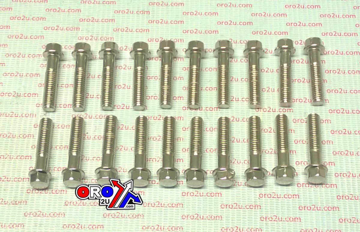 C.C. PRODUCTS M8 x 35mm FLANGE BOLT, PACK OF 20, 10mm HEX