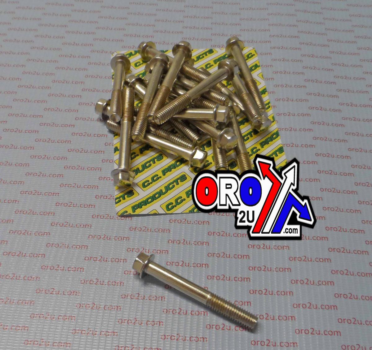 CC Products M8 X 60mm Flange Bolt, Pack of 20, 10mm Hex